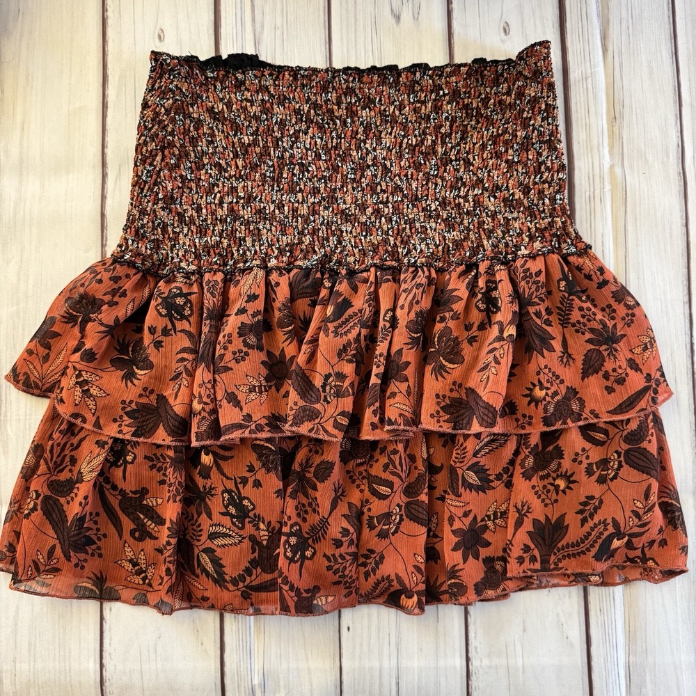 Zara Western Flowey Floral Print Skirt Size Medium‎ Women's Boho